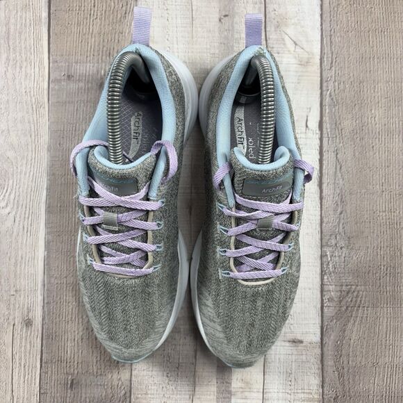 Skechers GO WALK Arch Fit 2.0 Womens Size 7 Running Shoes Sneakers Charcoal Gray - Picture 4 of 12